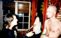 [ eP's sabrina wade-haines and meshuggah's jens kidman on the state of metal - photo by steve weatherholt]