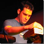 [ yann faussurier aka iszoloscope works the knobs ]